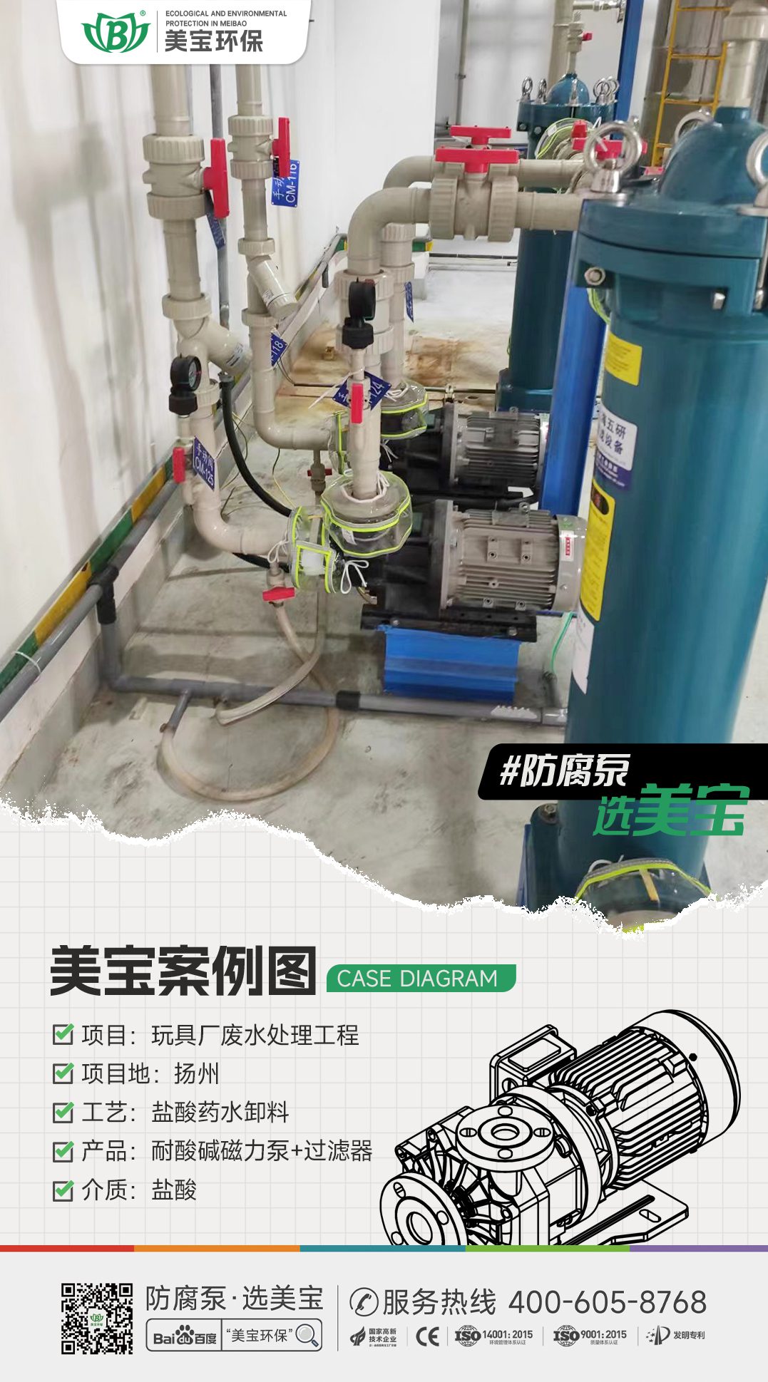 玩具廠鹽酸廢水處理用什么泵？