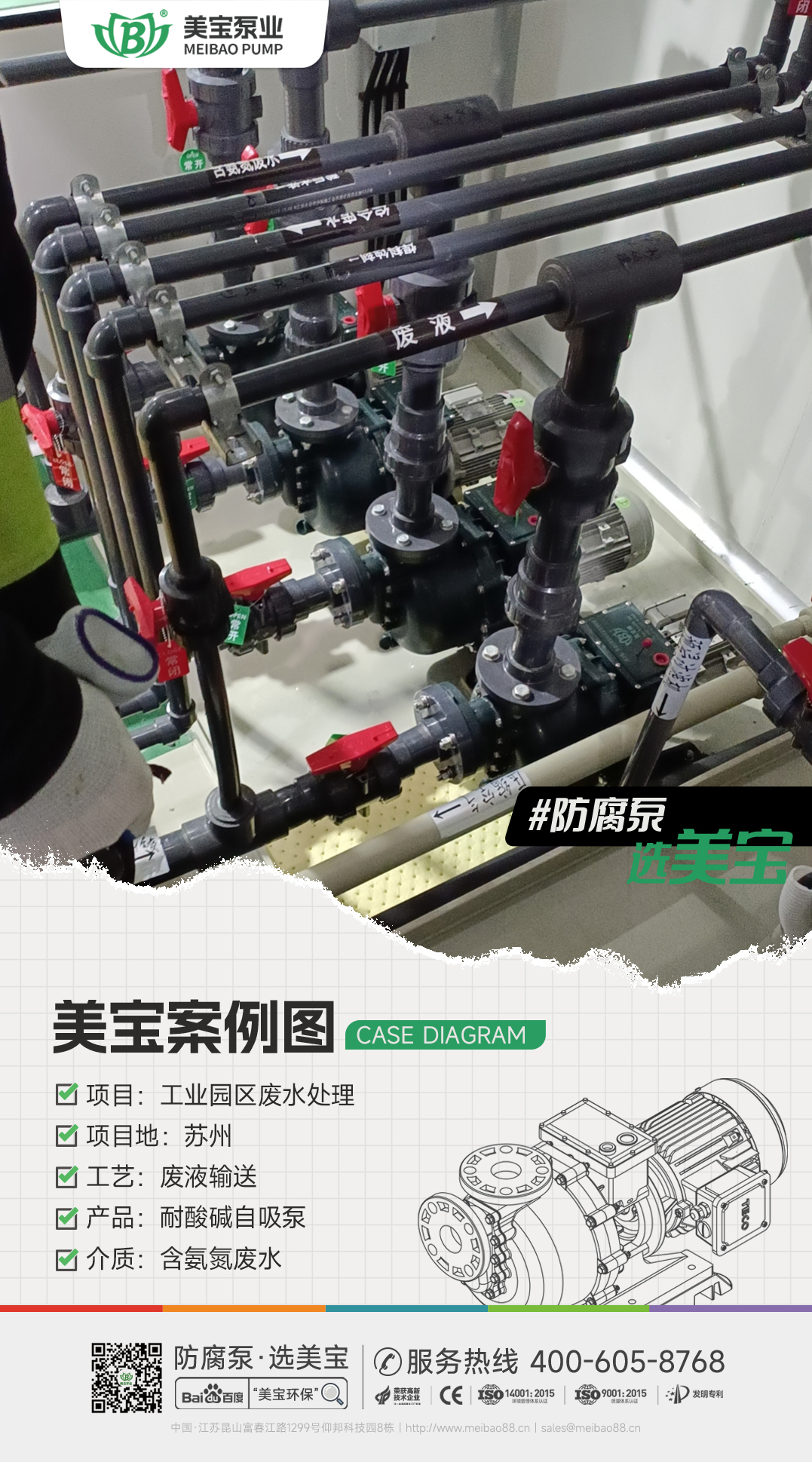 工業(yè)園區(qū)含氨氮廢水輸送用什么泵？